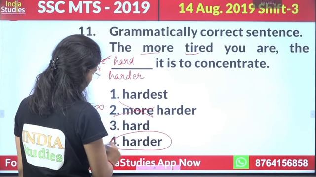 SSC MTS English || 14 Aug 2019 Shift-3 || Detalied Paper Solution || by soni ma'am