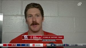 Miles Mikolas: 'My tempo was a little bit off the first couple innings'