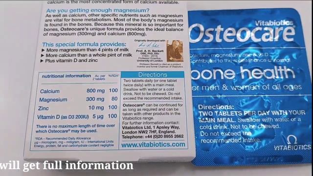 Osteocare tablets for bones,immunity, strength, stamina uses and sideeffects review || Medic Health смотреть онлайн