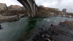 Stunning Gondola SkyRide over Spokane Falls - Spokane, Washington WA.