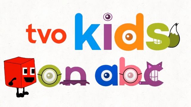 TVOKids on ABC logo bloopers take 10 - red cube to clapperboard guy