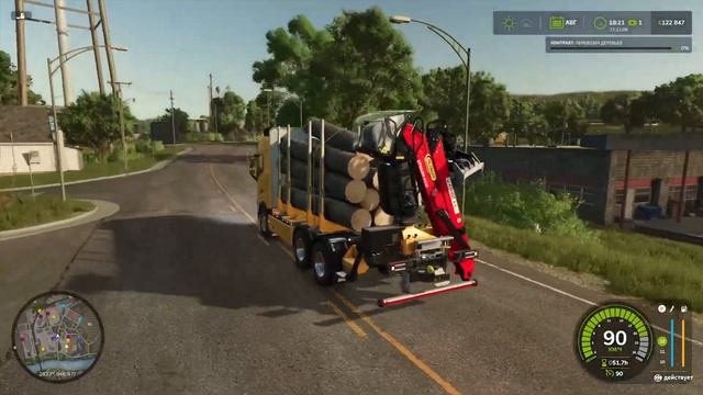 Farming Simulator 25/Везем бревна на лесопилку #shorts #farmingsimulator25