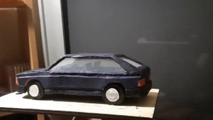 Собрал "Москвич-2141" из скульптурного пластилина.