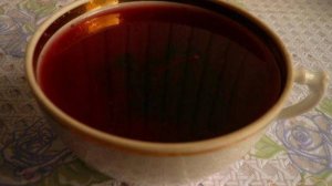 Компот из черноплодной рябины с яблоком и мятой