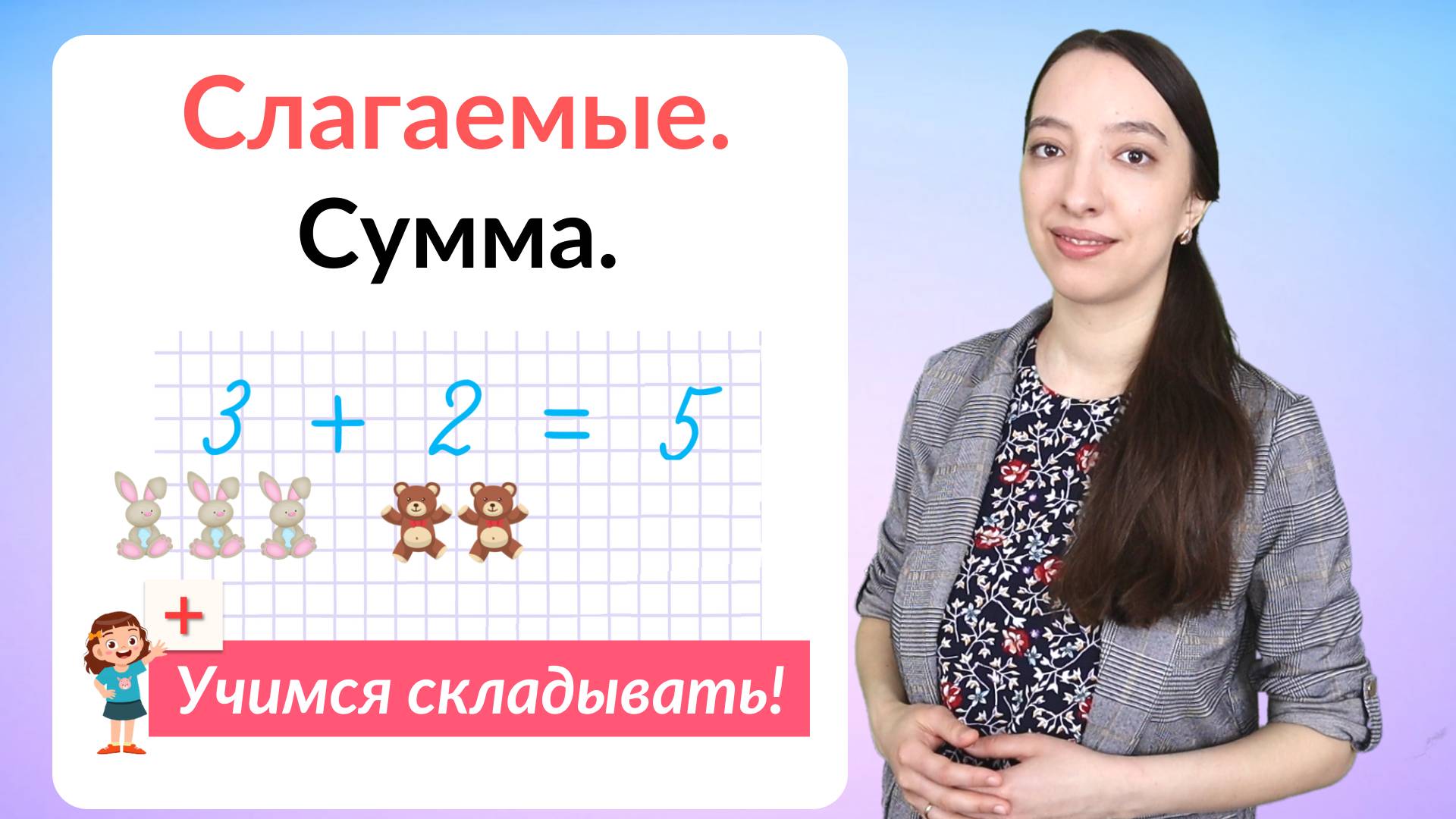 Слагаемые. Сумма. Математика 1 класс