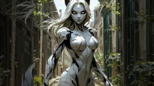 #симбиоз женщина кошка