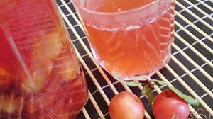 Компот из красной алычи