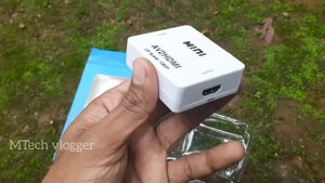 MINI AV 2 HDMI converter|HD video converter 1080p|Monitor change into TV|ambadi_kpm|MTech vlogger