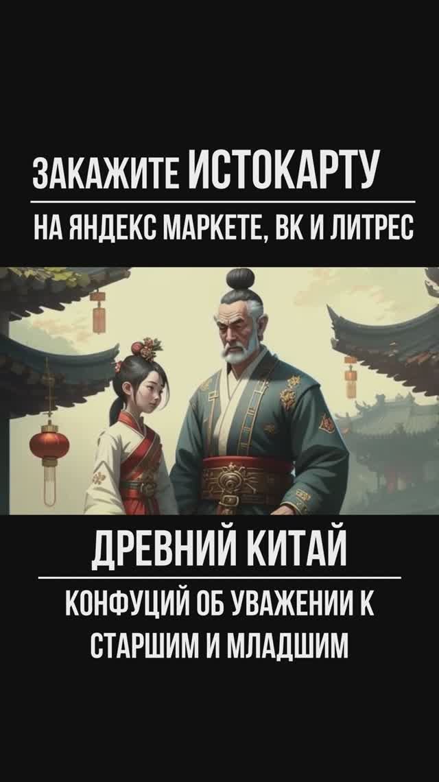 Конфуций об уважении к старшим и младшим. Древний Катай. Всеобщая история. Истокарта. Histomap смотреть онлайн