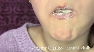 EDIT | CRUNCH OF CHALK | ХРУСТ МЕЛА | КРАСНЫЙ | СУХОЙ И МОКРЫЙ ХРУСТ | @asmrchalko