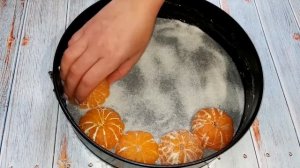 Кекс с мандаринами очень вкусный нежный ✔💯😋