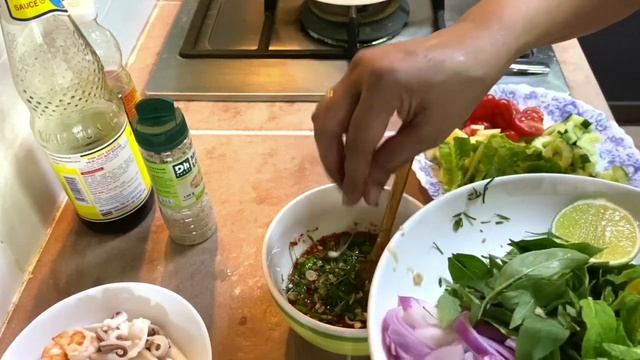 SPICY SEAFOOD COLD SALAD | Su's Cookbook