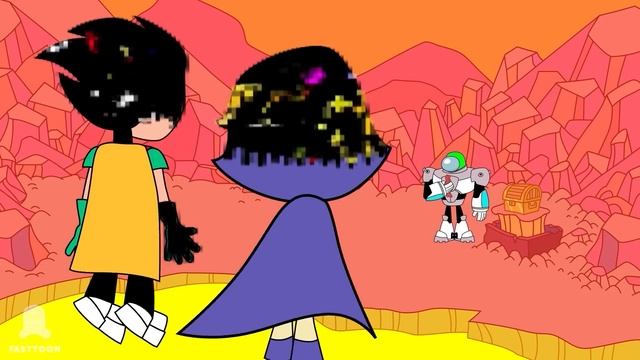 Insanity Stories: Mini Crewmate vs Fluttershy, Teen Titans Co! and Bandu | Among Us vs FNF Animatio