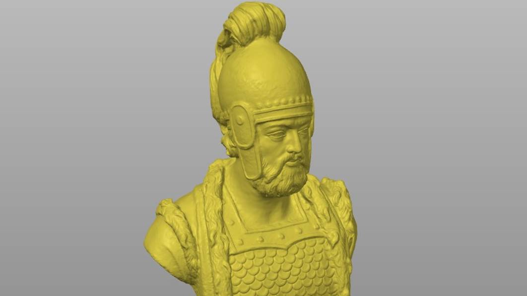 Скачиваем 3д модель скульптуры князя Олега Вещего с ресурса SCAN THE WORLD и печатаем на 3д принтере