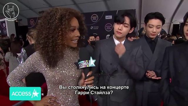 [211122] Интервью BTS для Access с премии AMAs 
[Русские субтитры