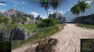 Мир танков. Устричный залив. Взял базу и не много пострелял на АМХ 12t.