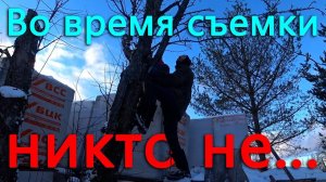 Ни один блогер не пострадал во время съемки. Яблони превращаются в дрова и щепу.