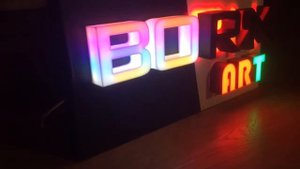 Подсветка объемных букв