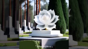 3d дизайн памятника в форме розы.