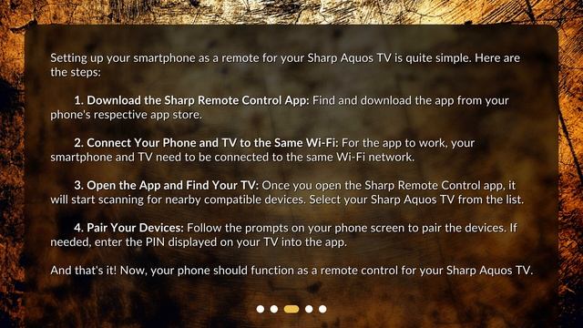 Can I control my Sharp Aquos TV using my smartphone as a remote?