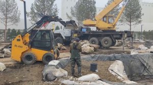 Строительство пруда 220м2 Коралловый Риф