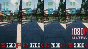 RYZEN 5 7600X3D vs RYZEN 7 9700X vs RYZEN 7 7800X3D vs RYZEN 9 9900X || PC GAMES BENCHMARK TEST ||