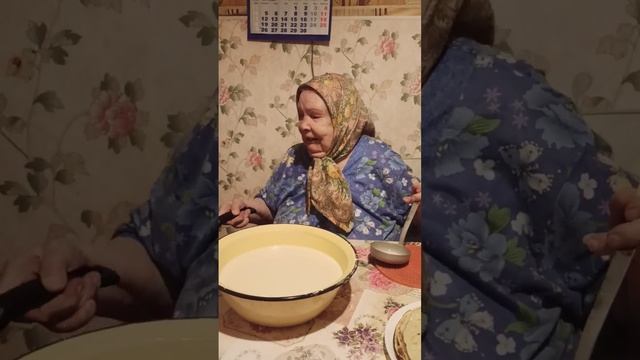 #блинчики #блины #блинчикинаводе #бабамаша #бабушка #бабуля