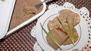 Паштет из отварных свиных субпродуктов с овощами