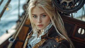 Fascinating Steampunk Queen of Pirates - AI film