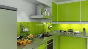Дизайн кухонных гарнитуров цвета лайм