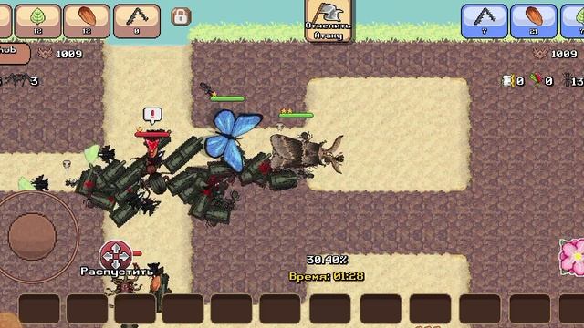 первый раз иду на битву в игре Pocket ants смотреть онлайн