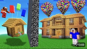 НУБ И ПРО СТРОЯТ ЛЕТАЮЩИЙ ДОМ! БИТВА ПОСТРОЕК В МАЙНКРАФТ Minecraft