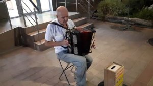 Уличный музыкант Анапы/ Кавер Лесоповал на баяне.