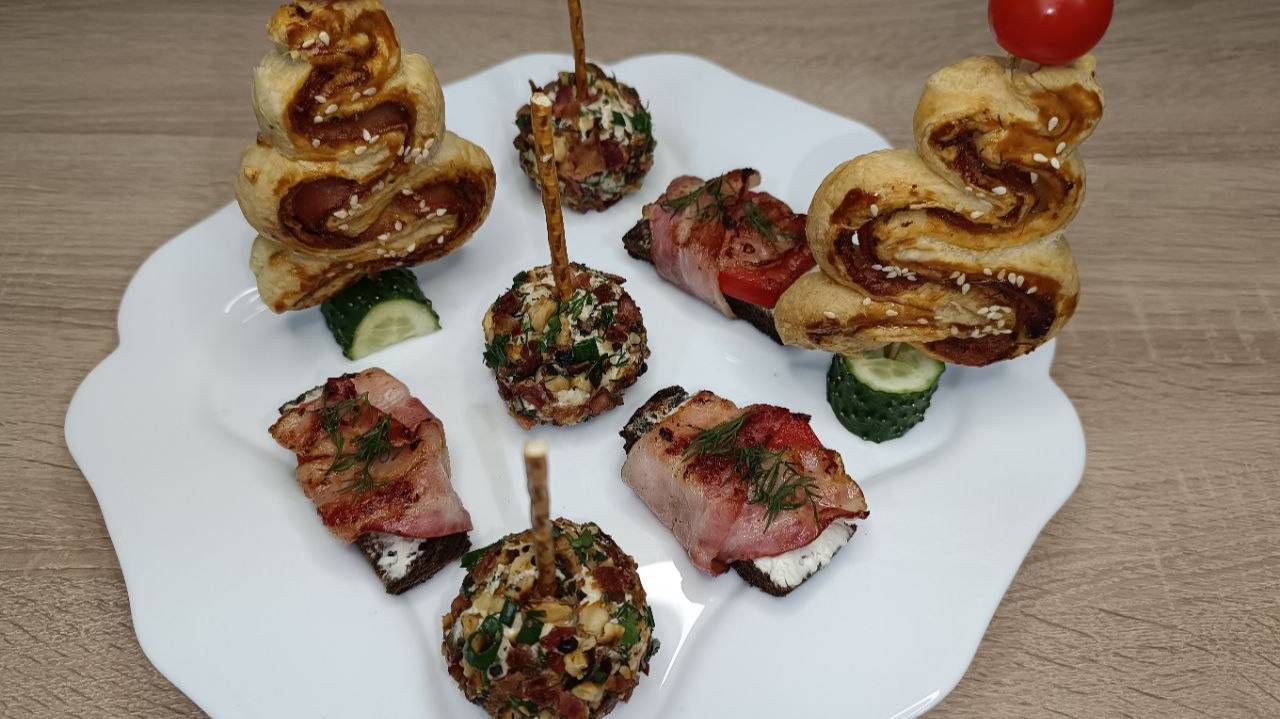 Оригинальные праздничные закуски. смотреть онлайн