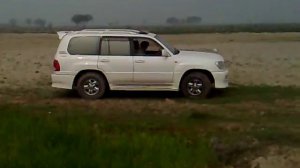 Toyota Land Cruiser CYGNUS taking turn
