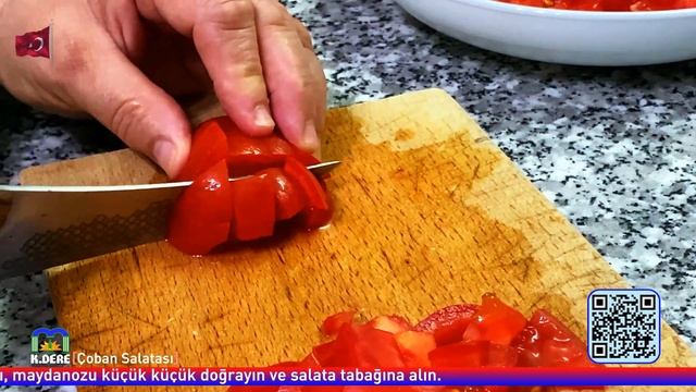 Akşam Yemeği 3/3 | Çoban Salatası | Shepherd's Salad Recipe | Soğuk Meze ve Salata Tarifi [K.DERE]