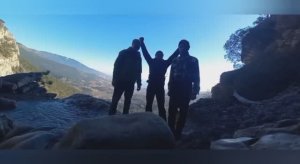 Водопад Учан-су, начало, высота 116 м.