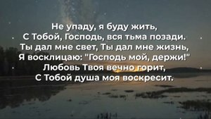 Не упаду, я буду жить ( И.И.)