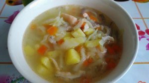 Суп из красной рыбы