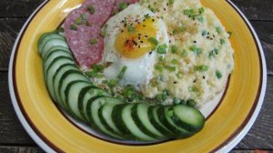 Пшено с горошком и сыром