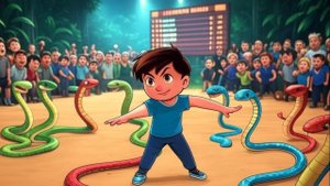 Я играю snake clash