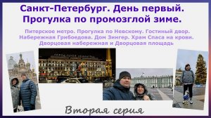 Санкт-Петербург.День первый.Прогулка по промозглой зиме.Вторая серия нашего новогоднего путешествия