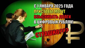 С 1 января приставы могут взыскивать долги в цифровых рублях