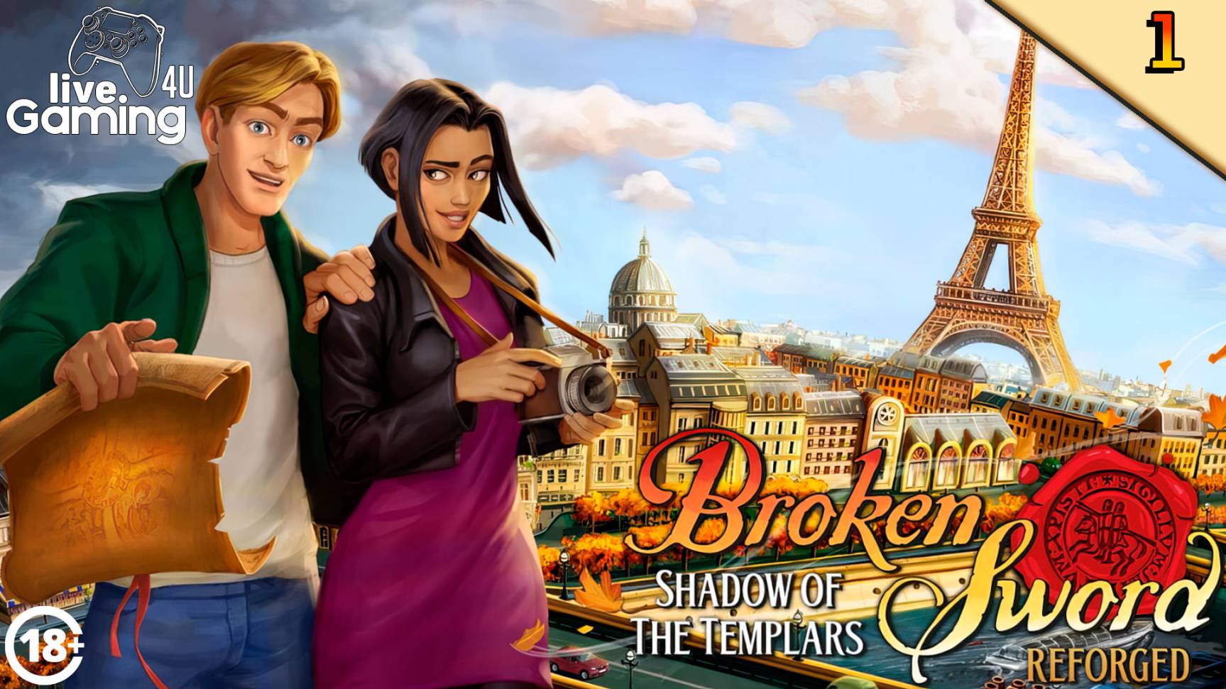 Broken Sword: Shadows of the Templars Reforged | Прохождение на ПК часть 1 #LG4U_BS1r #livegaming4u