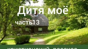 Дитя моё/часть 13/христианский рассказ
