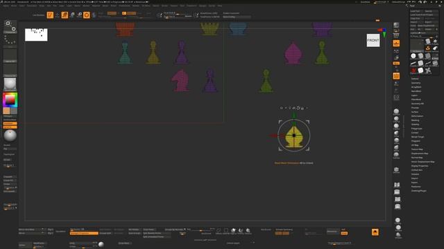 How to set a hotkey for Go To Unmasked Mesh Center in ZBrush