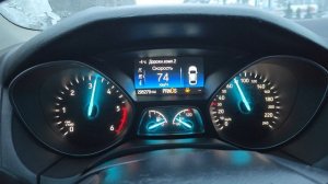 Работа приборной панели Ford Kuga2 Рест. на Ford Focus 3