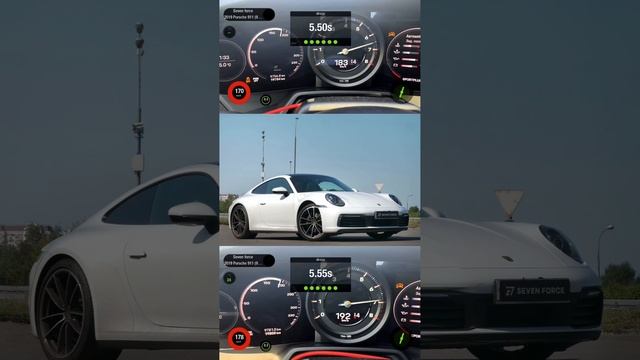 До/после stage 1 на Porsche 911 992 Carrera