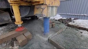Бурение скважины зимой