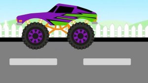 Монстртрак сминает машинки - мультфильм для детей